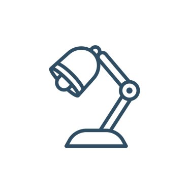 Desk lamp icon. line and glyph version, outline and filled vector sign. Table lamp linear and full pictogram. Symbol, logo illustration. Different style icon