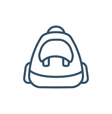 school bag icon, carry bag icon simple vector illustration