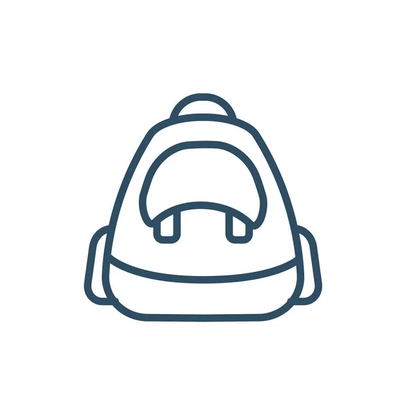 School Bag Icon Carry Bag Icon Simple Vector Illustration — ストックベクタ