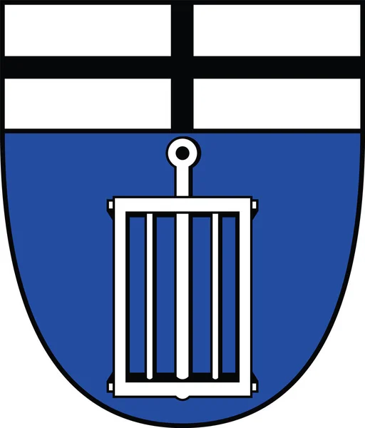 Német Regionális Főváros Bonn Hardtberg Kerületének Németország Címeres Vektora — Stock Vector