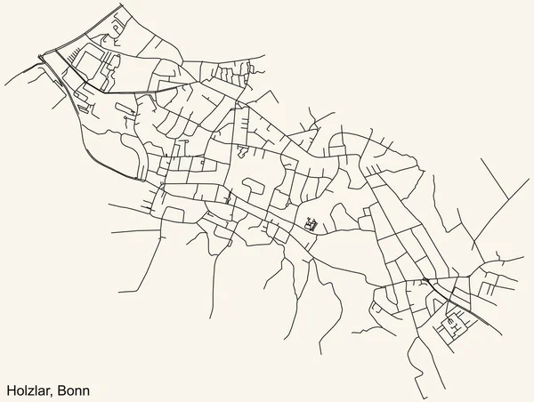 Navegação Detalhada Rua Urbana Estradas Mapa Fundo Bege Vintage Bairro —  Vetores de Stock