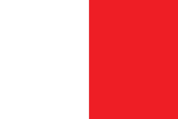 Bandeira Oficial Ilustração Vetorial Capital Regional Italiana Bari Itália — Vetor de Stock