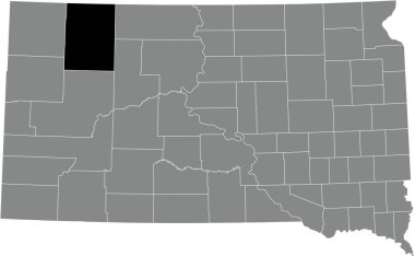 Perkins County Sd Map ✓ Perkins Free Vector Eps, Cdr, Ai, Svg Vector Illustration Graphic Art