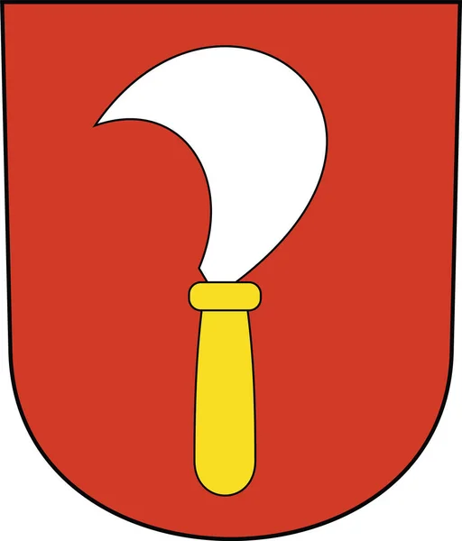 Offizielle Wappenvektordarstellung Des Bezirks Kreis Riesbach Der Schweizer Bezirkshauptstadt Zürich — Stockvektor