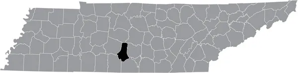 Mapa Ubicación Resaltado Negro Del Condado Marshall Dentro Del Mapa — Archivo Imágenes Vectoriales