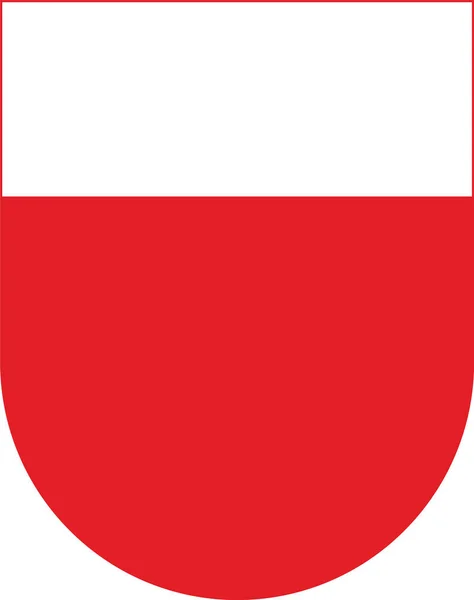 Brasão Armas Oficial Ilustração Vetorial Capital Regional Suíça Lausanne Suíça —  Vetores de Stock