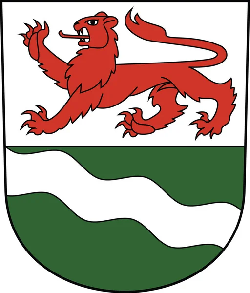 Hivatalos Címervektor Illusztráció Kreis Mattenbach Kerület Svájci Regionális Főváros Winterthur — Stock Vector