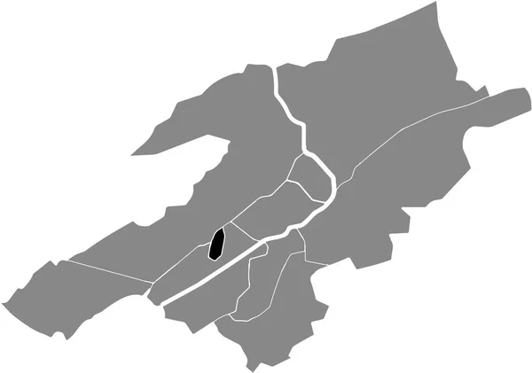 Карта Расположения Района Альтштадт Внутри Серых Городских Округов Столицы Швейцарии — стоковый вектор