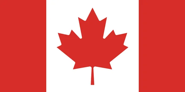 Official Current Vector Flag Canada — 图库矢量图片