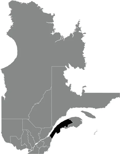 Carte Situation Région Bas Saint Laurent Intérieur Une Carte Administrative — Image vectorielle