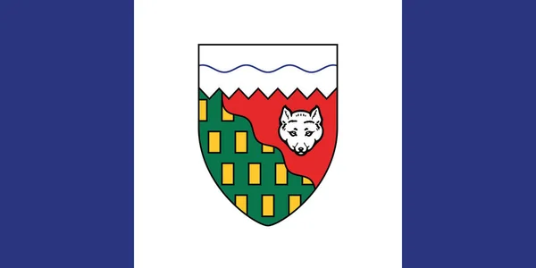Official Current Vector Flag Canadian Territory Northwest Territories Canada — стоковый вектор
