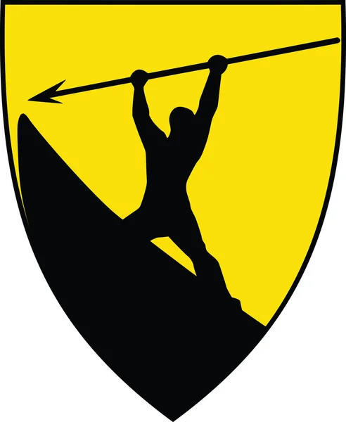 ノルウェーの首都サンデフヨルドの紋章ベクトルイラスト ノルウェー — ストックベクタ