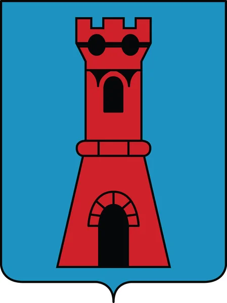 Offizielle Wappenvektorillustration Der Sammarinischen Serravalle Municipality Der Republik San Marino — Stockvektor