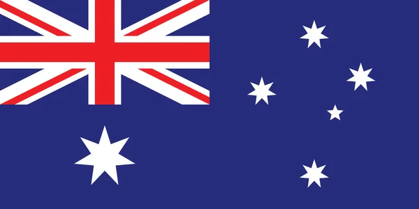 Official Current Vector Flag Australia — Stock Vector