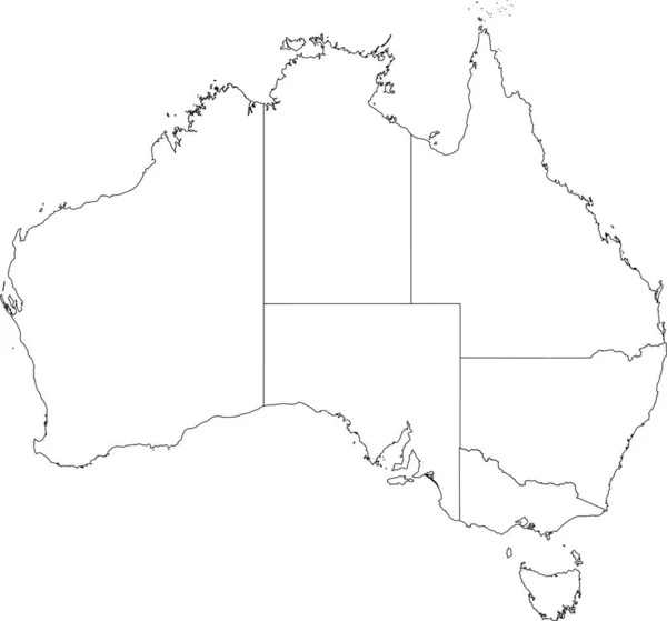 Australia 의검은 — 스톡 벡터