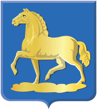 Hollanda 'nın bölgesel başkenti Eindhoven' in STRIJP DISTRICT resmi arması