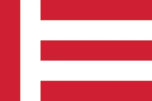 荷属安的列斯埃因霍温地区首府的官方国旗矢量图解 — 图库矢量图片