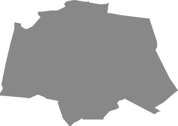 Γκρι Επίπεδο Κενό Διάνυσμα Χάρτη Της Ολλανδικής Περιφερειακής Πρωτεύουσας Groningen — Διανυσματικό Αρχείο
