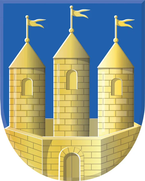 Vector Oficial Del Escudo Armas Ilustración Capital Regional Holandesa Tilburg — Archivo Imágenes Vectoriales