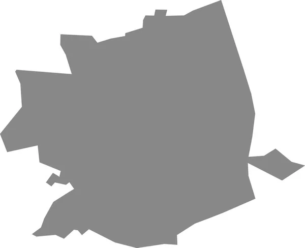 Gray Flat Blank Vector Map Dutch Regional Capital City Apeldoorn — Stock Vector