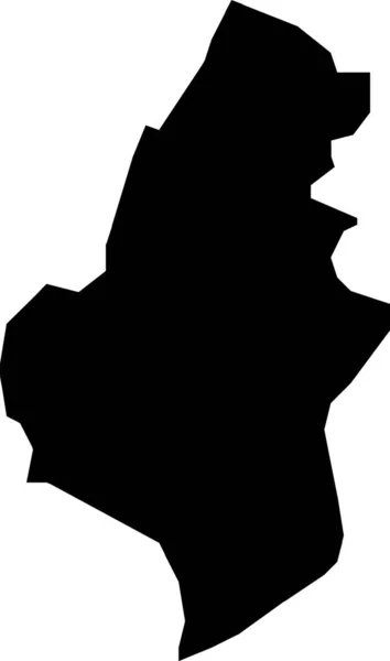 Векторная Черная Плоская Бланковая Карта Голландской Региональной Столицы Хаарлем Нидерланды — стоковый вектор