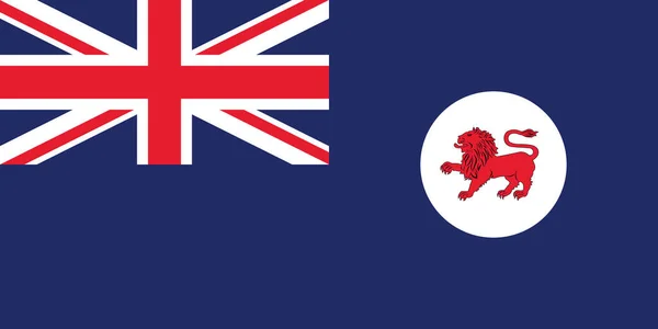 Officiële Huidige Vectorvlag Van Australische Staat Tasmania Australia — Stockvector