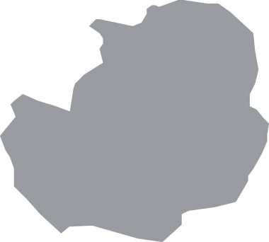 Hollanda 'nın bölgesel başkenti ENSCHEDE, NETHERLANDS' ın gri düz boş vektör haritası