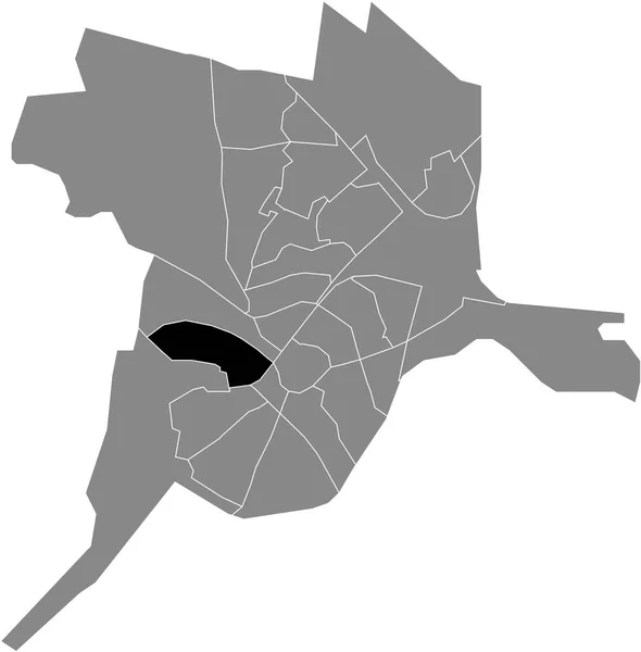 평지에는 네덜란드 아메르스포르트 Soesterkwartier District 지도가 강조되어 — 스톡 벡터