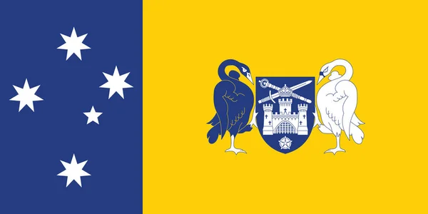Επίσημη Τρέχουσα Διανυσματική Σημαία Της Αυστραλιανής Επικράτειας Του Αυστραλικου Εδαφουσ — Διανυσματικό Αρχείο