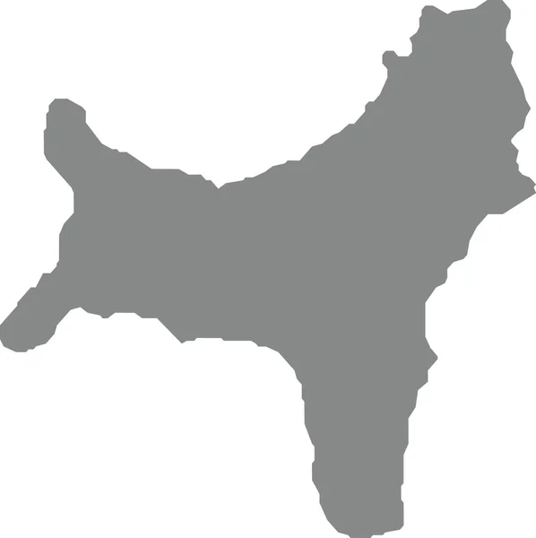 Gray Flat Blank Vector Administratieve Kaart Van Het Australische Buitengebied — Stockvector