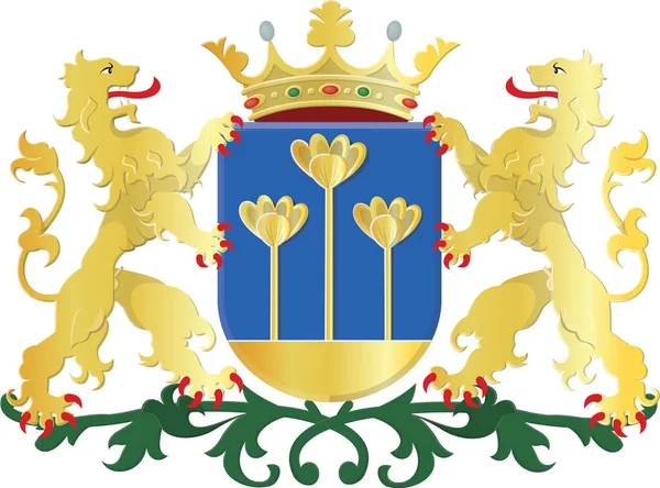 Vector Oficial Del Escudo Armas Ilustración Capital Regional Holandesa Zoetermeer — Archivo Imágenes Vectoriales