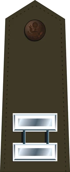 Épaule Armée Marque Pour Grade Insigne Captain Dans Armée Des — Image vectorielle