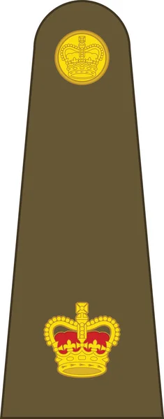 Shoulder Pad Mark Major Signia Rank British Army — стоковий вектор