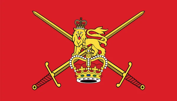 Illustration Vectorielle Drapeau Officiel Armée Britannique — Image vectorielle