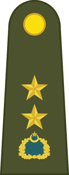 Marca Almohadilla Hombro Para Rango Insignia Yarbay Ejército Las Fuerzas — Vector de stock