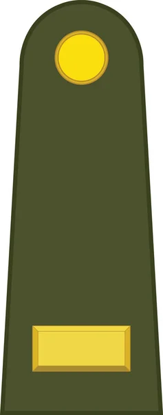 Shoulder Pad Mark Astemen Signia Rank Turkish Land Forces Army — стоковий вектор