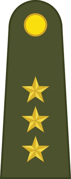 土耳其陆军Yzbai标志军衔的肩垫标记 — 图库矢量图片
