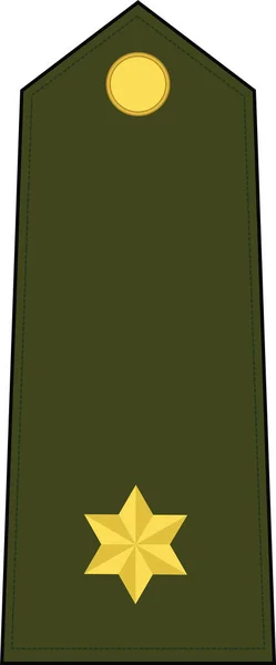 Shoulder Pad Mark Alfrez Signia Rank Spanish Army — стоковий вектор