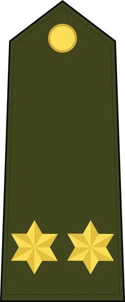 Lieutenant Jelvény Vállvédője Spanyol Hadseregben — Stock Vector