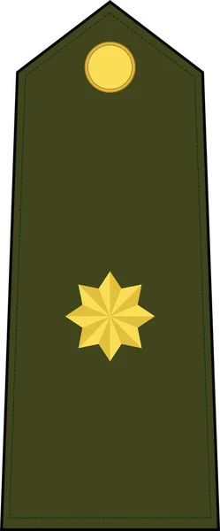 Marca Almohadilla Hombro Para Rango Insignia Comandante Ejército Español — Archivo Imágenes Vectoriales