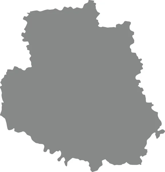 Grå Platt Blank Vektorkarta Över Ukrainas Administrativa Område Vinnytsia Oblast — Stock vektor