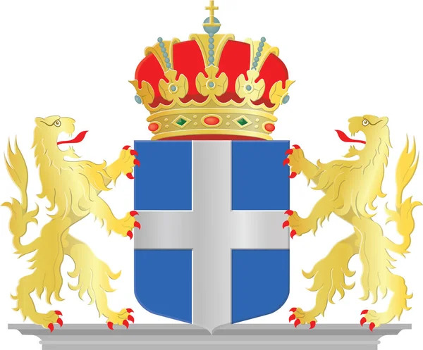 Vector Oficial Del Escudo Armas Ilustración Capital Regional Holandesa Zwolle — Archivo Imágenes Vectoriales