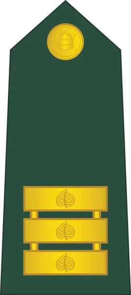 Shoulder Pad Nato Officer Mark Senior Lieutenant Signia Rank Slovenian — стоковий вектор