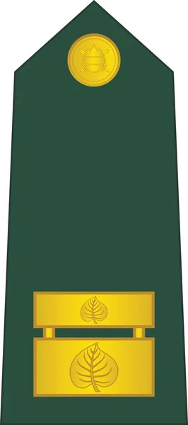 Schouderpad Navo Officier Markering Voor Het Major Insigne Rang Sloveense — Stockvector