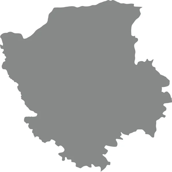 Mapa Vetorial Branco Plano Cinzento Área Administrativa Ucraniana Volyn Oblast — Vetor de Stock