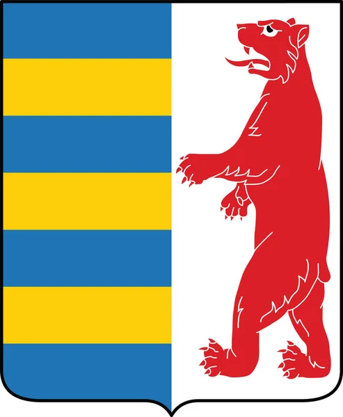Zakarpattia Oblast Ukraineのウクライナ行政区の腕の公式現在のベクトルコート — ストックベクタ