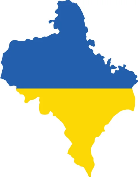 Mapa Vetorial Plano Área Administrativa Ucraniana Ivano Frankivsk Oblast Combinado — Vetor de Stock