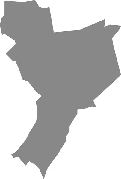 Gray Flat Blank Vector Map Dutch Regional Capital City Venlo — Stock Vector