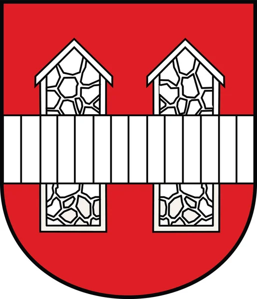 Hivatalos Címervektoros Illusztráció Ausztriai Innsbruck Regionális Fővárosról Ausztria — Stock Vector