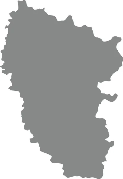 Grijze Platte Kaart Van Het Oekraïense Administratieve Gebied Luhansk Oblast — Stockvector